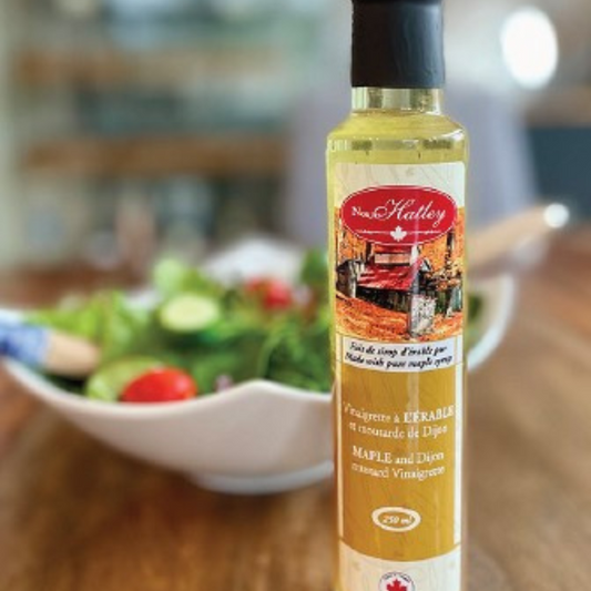 # 112 | VINAIGRETTE À L’ÉRABLE ET MOUTARDE DE DIJON (MAPLE AND DIJON MUSTARD VINAIGRETTE) 250 ML.