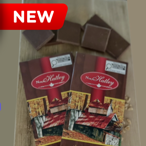 # 115 |  CHOCOLAT AU LAIT À L’ÉRABLE CROQUANT (MAPLE CHOCOLAT CRUNCH) 2 x 100 g