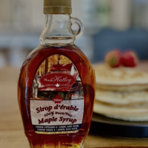 # 114 | SIROP D’ÉRABLE PUR À 100% ( 100% PURE MAPLE SYRUP) 250 ML.